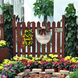 Wooden Merry Christmas Hanging Sign Indoor Outdoor Door Wall Hanging Board Decor