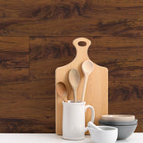 Wooden Wall Floor Planks Floor Tiles- Simple Peel and Stick Application for Kitchen Bathroom Living Room Flooring Materials
