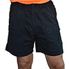 Men Casual Multi-pockets Cargo Short Mens Leisure Bottoms Elastic Waist Workout Solid Color Lounge Beach Shorts