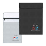 Waterproof Money Bag Fireproof Document Bag Fire Safe Cash Pouch Envelope Holder