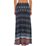 Women Boho Beach Skirt Elastic Waist Long Maxi Skirt Summer Casual Loose Skirts