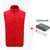 Unisex Electric Heated Vest Heating Coat Jacket USB Body Winter Warmer Windproof