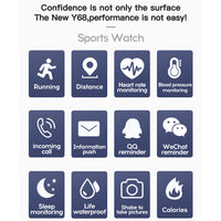 Smart Watch Y68 Waterproof Heart Rate Tracker Fitness Wristband For IOS Android
