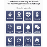 Smart Watch Y68 Waterproof Heart Rate Tracker Fitness Wristband For IOS Android
