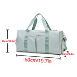 Sports Gym Travel Duffle Bag Handbag Luggage Shoulder Bag With Shoes Compartment