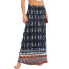 Women Boho Beach Skirt Elastic Waist Long Maxi Skirt Summer Casual Loose Skirts