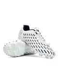 Ferndule Mens Kids Soccer Cleats Youth Boys Outdoor Turf Soccer Shoes Training Football Sneakers White 2.5Y