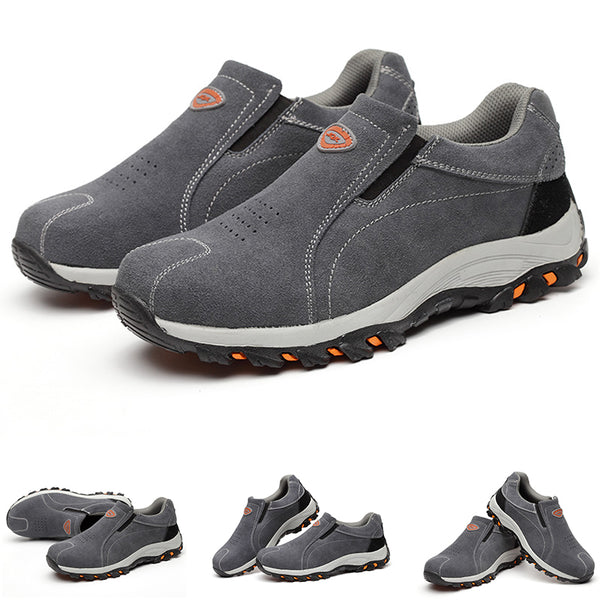 Adult Unisex Solid Color Anti-smashing Breathable Working Flats Shoes Anti Slip