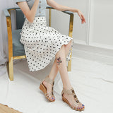 Ferndule Wedge Sandals for Women Open Toe Casual Summer Roman High Heel Beach Shoes