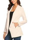 Autumn Casual Blazer Suit Coat For Women Slim Fit Lapel Blazer Jacket Ladies Long Sleeve Work Cardigan with Pockets