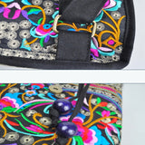 Women's Retro Handmade Embroidery Crossbody Bag Handbag Purses Shoulder Bag Tote