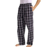 Mens Plaid Pants with Pockets Men Pajama Pants Drawstring Straight Leg Casual Pants