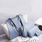 4Pcs Women Lady Fashion Handbag Shoulder Bags Tote Purse Messenger Satchel Set
