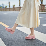 Ferndule Women's Wedge Platform Sandals Summer Slip On Beach Shoes