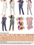 Womens Sleepwear Pant Set Cute Print Juniors Girl Short Sleeve Loungewear Pajamas Casual Loose 2 Piece Summer Outfits