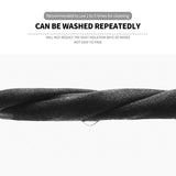 CUH Black Frabic Face Masks With Valve,Adult Woman Man Mouth Covering,Strethable Mouth-muffle,Washable Reusable Mask