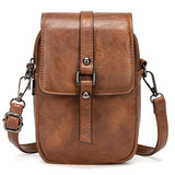 Women Vintage Crossbody Phone Bag, Small Messenger Shoulder Bag Cash Handbag Wallet Purse