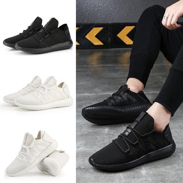 Mens Running Shoes Slip on Tennis Walking Sneakers Casual Mesh Breathable Lightweight Shoes