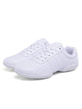 Ferndule Youth Girls Cheerleading Shoes Womens Cheer Shoes Breathable Training Competition Dance Sneakers Black 3Y