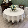 European Style Floral Round Tablecloth Elegant Table Cloth Cover Wedding Decor