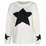 Women Winter Baggy Chunky Knit Jumper Pullover Top Sweater Sweatshirt Ladies Star Knitwear Tops