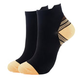 Ankle Compression Sock for Men and Women 2/3/6 Pairs, Low Cut Compression Running Sock with Ankle Support-15-20 mmHg