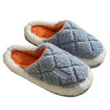 Unisex Indoor Floor Slippers Slides Flat Shoes Mules Round Toe Footwear Slip On