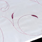 1pc Slot Top Rod Pocket Embroidery Floral Short Window Curtain Tie Up Voile Window Drape Sheer Cafe Tier Tulle Kitchen Scarf Bathroom Valance