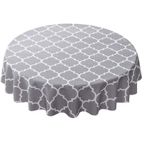 Round Tablecloth Wipeable Waterproof Oil-Proof Table Cloth Cover Home Room Decor