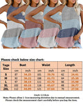 Women's Color Matching Halter Vest Tank Tops Casual Sleeveless T-Shirt Pullover