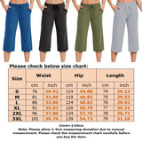 Womens Capris Pants Casual Elastic Waist Workout Jogger Cropped Pant Sweatpant
