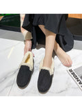 Women's Winter Warm Velvet Moccasin Indoor Outdoor Slipper Shoes