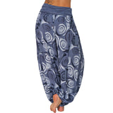 Ladies Lounge Wide Leg Loungewear Women Loose Fit Palazzo Pant Floral Print Beach High Waist Boho Trousers