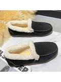 Women's Winter Warm Velvet Moccasin Indoor Outdoor Slipper Shoes