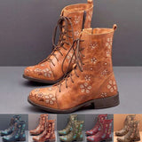 Winter Ankle Boots for Women Warm Waterproof Shoes Plush Lined Snow Booties Black