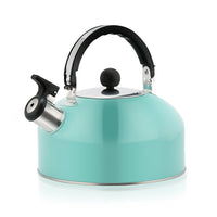 CUH 3 Liter Whistling Tea Kettle - Modern Stainless Steel Whistling Tea Pot for Stovetop with Cool Grip Ergonomic Handle