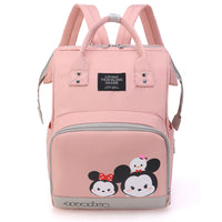 Zipper Pockets Waterproof Large Capacity Insulated Pockets Backpack Diaper Bag