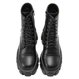 Womens Ladies Chunky Platform Shoes Retro Lace Up Combat Army Goth Punk Boots