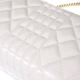 Women Fashion Quilted Crossbody Bag Leather Small Shoulder Handbag Satchel Purse with Metal Chain Strap