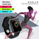 I5 Smart Bluetooth Watch Heart Rate Tracker Blood Pressure Blood Oxygen Monitor