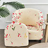 2-Piec Tub Club Slipcover, Modern Non Slip Stretch Round Barrel Chair with Cushion Couch Sofa Cover Protector for Bar Cafe Kids Living Room