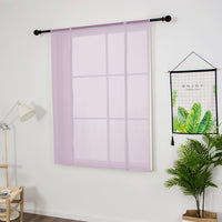 Tie Up Window Curtains, Sheer Window Drapes,Short Curtain Scarf,Cafe Kitchen Curtain Valance,Rod Pocket Curtain Panel