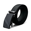 Men Genuine Leather Dress Ratchet Belt With Automatic Buckle Adjustable No Hole