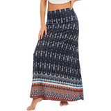 Women Boho Beach Skirt Elastic Waist Long Maxi Skirt Summer Casual Loose Skirts