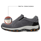 Adult Unisex Solid Color Anti-smashing Breathable Working Flats Shoes Anti Slip