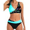 XS-XL Women Bikini Swimsuit 2 Piece Bathing Suit Set Push Up Bra Padded Swimwear High Waist Beachwear
