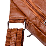 Fashion Daypack Sling Bag Women Casual Chest Backpack Vegan Leather Travel Hiking Shoulder Pack