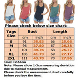 Casual Solid Color T-shirts for Women Loose Blouses Sleeveless Scoop Neck Basic Tunic Tank Top