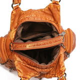 Women Soft PU Leather Shoulder Bag Lady Crossbody Bag Handbag Tote Multi Zipper