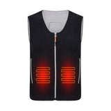 WINWARM Electric Heated Jacket Unisex Fleece Vest USB Thermal Warm Heat Pad Winter Body Warmer Optional Battery Pack Power Bank